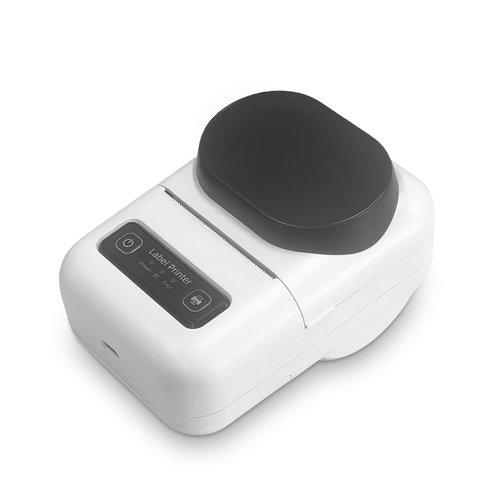 Barcode Printer - 58mmミニPOSハンドヘルドワイヤレスラベル2インチバーコードサーマルプリンターステッカーポータブルBluetoothサーマルラベルメーカープリンター