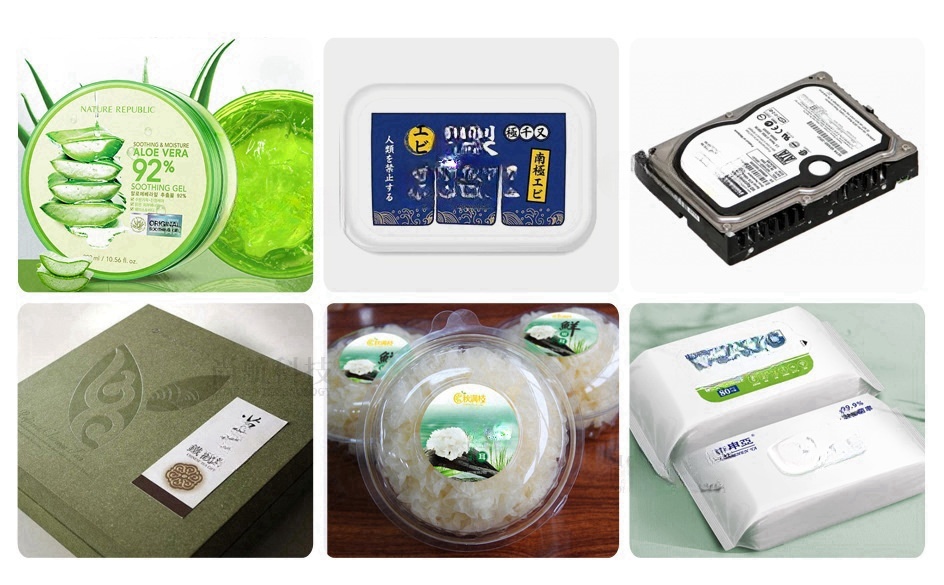Commercial Printing And Packaging - 工業用自動フラットバッグラベルアプリケーター、安定した平面ラベリングマシン、食品包装用、価格・日付・QRコードステッカー印刷対応
