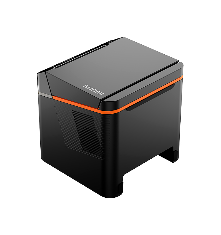 Barcode Printer - 80mm バーコードサーマルラベルレシートプリンター 低騒音 高速印刷 多言語対応 編集印刷