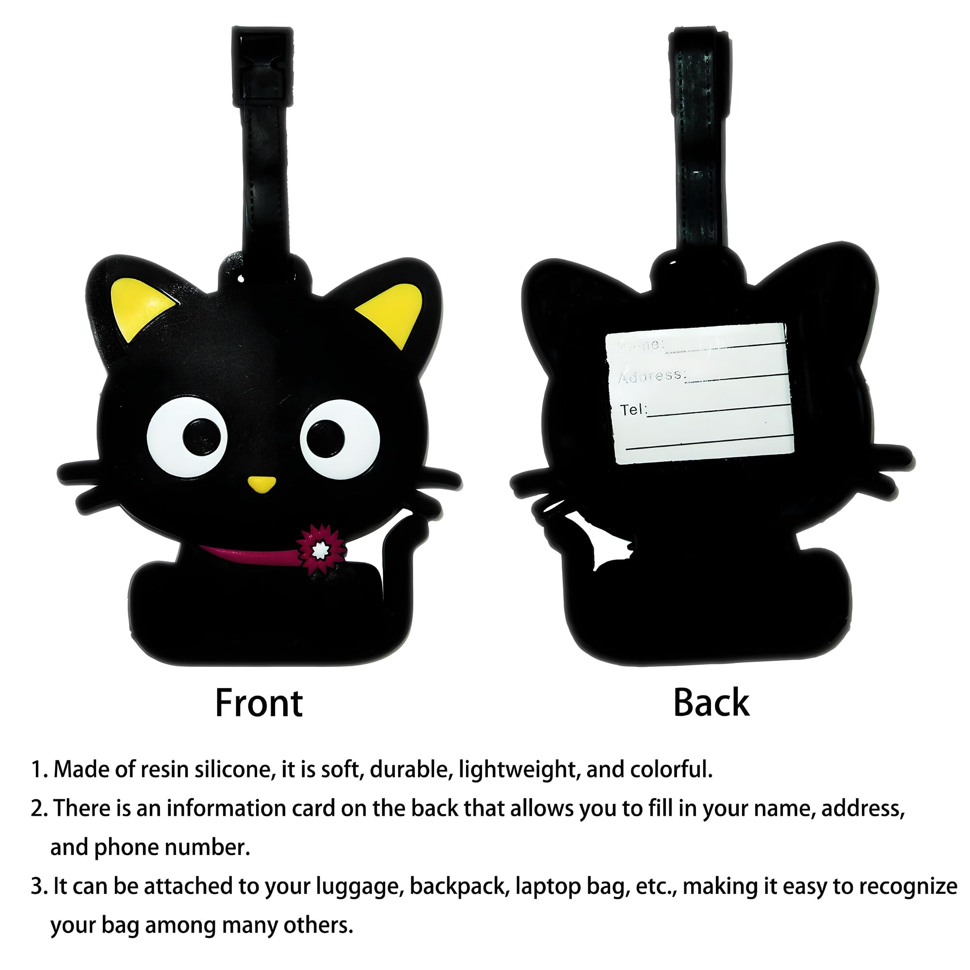 かわいい動物の荷物タグ旅行猫犬うんち恐竜スーツケースIDアド - Label Maker のレビューと価格