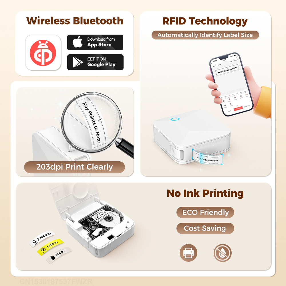 ミニラベルメーカーR15サーマル転写プリンター、布テープ、サ - Commercial Fabric Printing Machine のレビューと価格