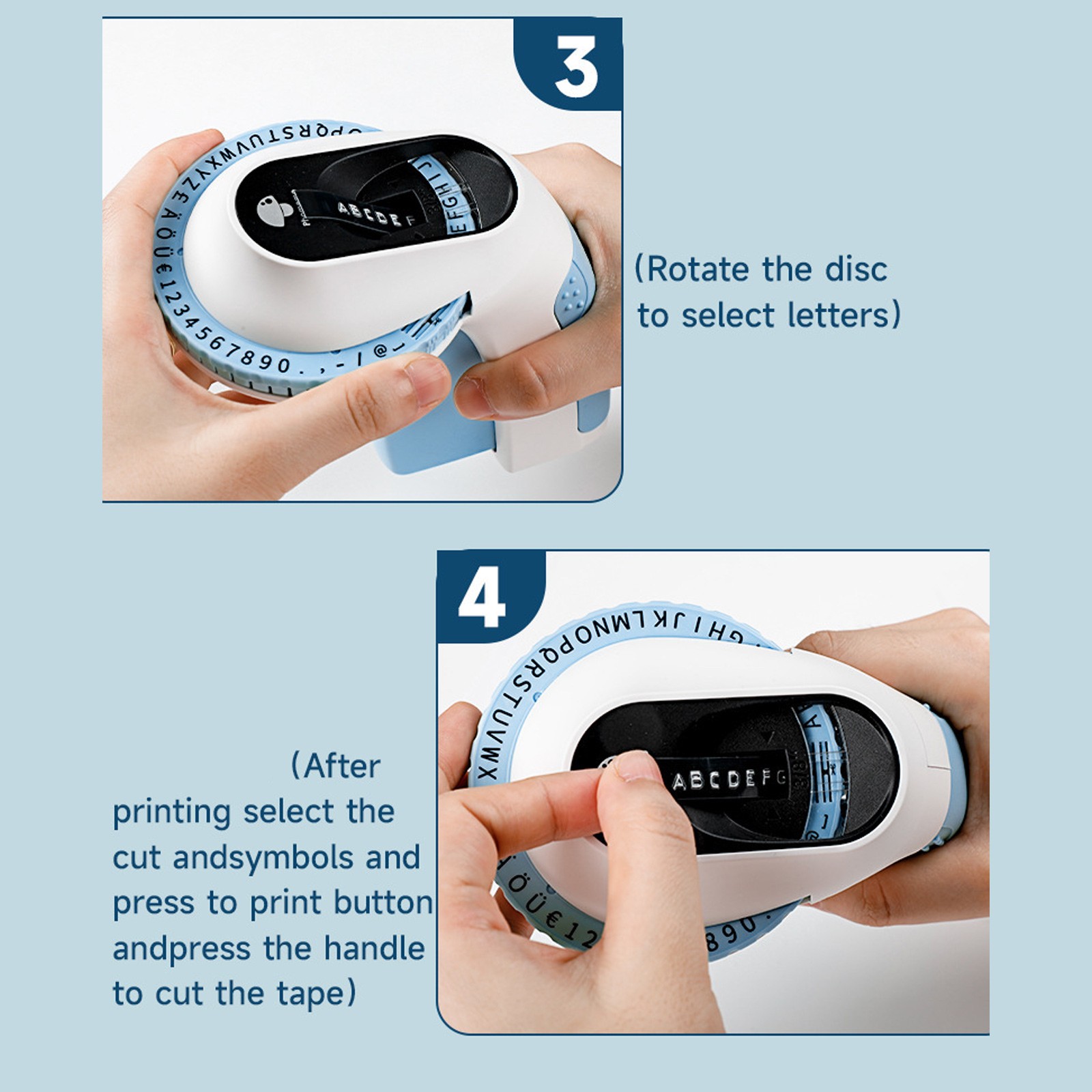 3D ラベルプリンターエンボスラベルテープマニュアルラベラー - Label Maker のレビューと価格