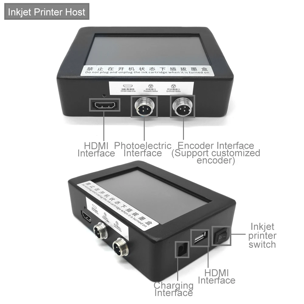 自動インクジェットプリンター,12.7-25.4mm,4.3 - Barcode Printer のレビューと価格