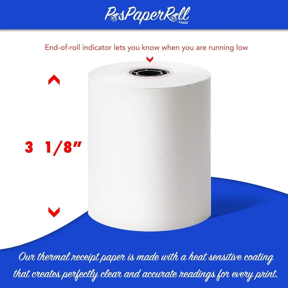 3 1/8 x 230mm 感熱紙ロール - 50 GSM、 - Thermal Printer のレビューと価格